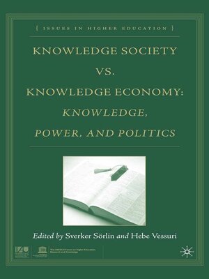 cover image of Knowledge Society vs. Knowledge Economy